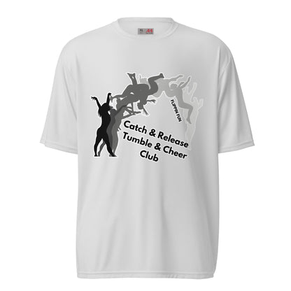 Active | Moisture Wicking Shirt | Catch & Release Tumble & Cheer Club | Tumble Logo