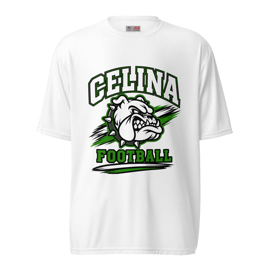 Active | Moisture Wicking Shirt | Celina Black Football | Emblem Logo