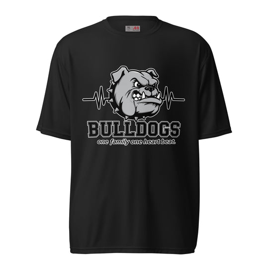 Active | Moisture Wicking Shirt | Celina Recreational Football Black | Bulldogs Crest Logo