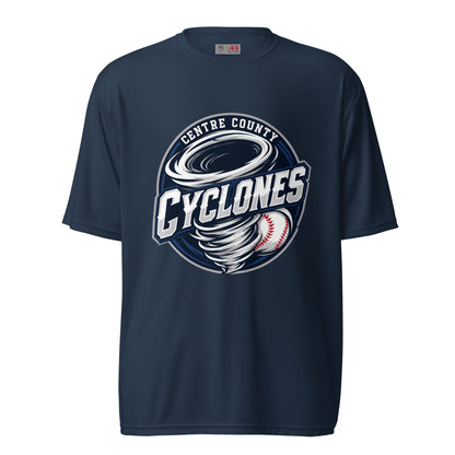 Active | Moisture Wicking Shirt | Centre County Cyclones | Badge Logo