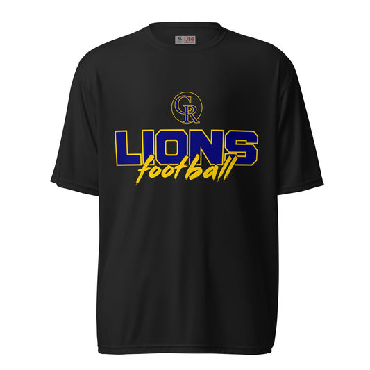 Active | Moisture Wicking Shirt | Chestnut Ridge Lions Football | Vanguard Logo