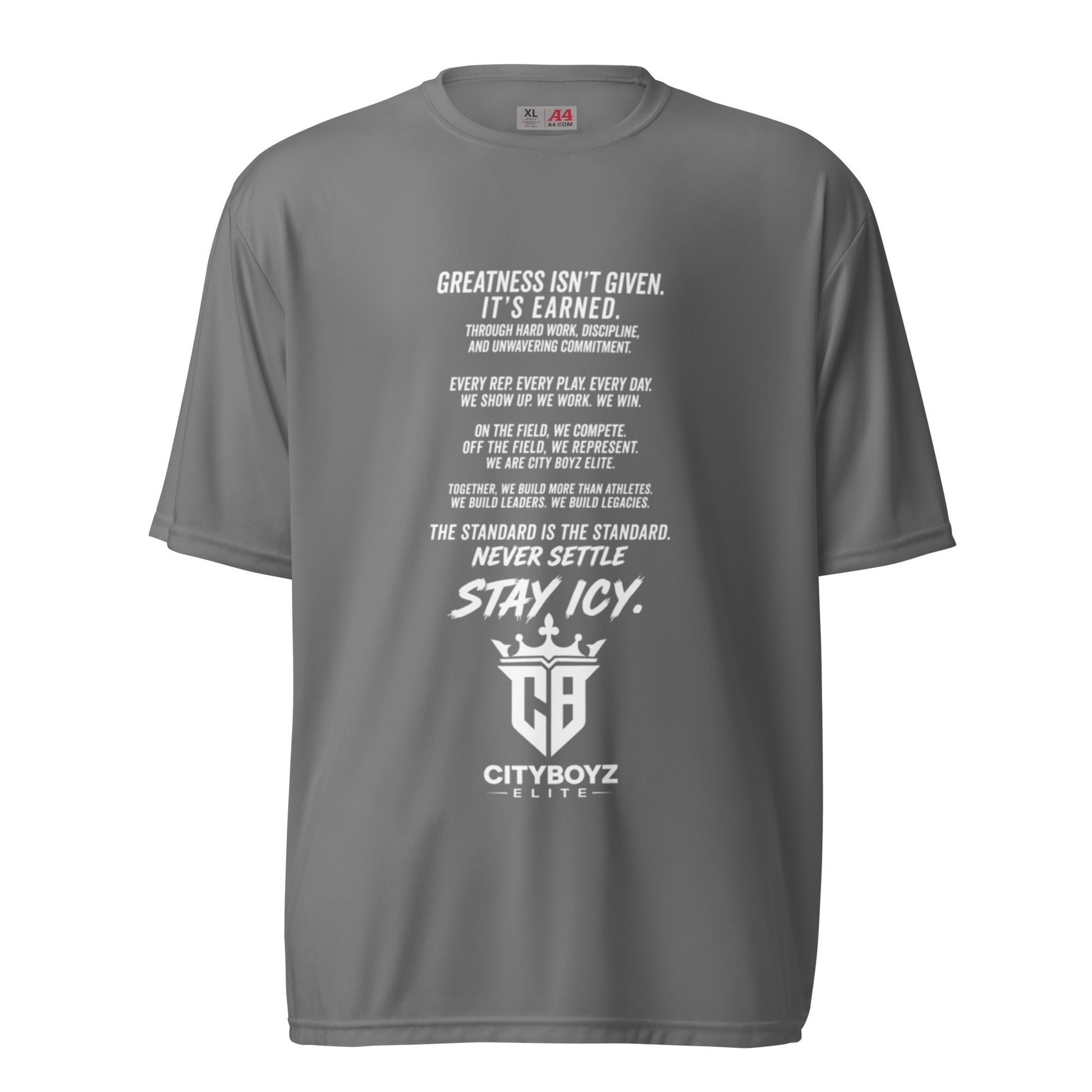 Active | Moisture Wicking Shirt | City Boyz Elite | Legacy Builder Mark Logo