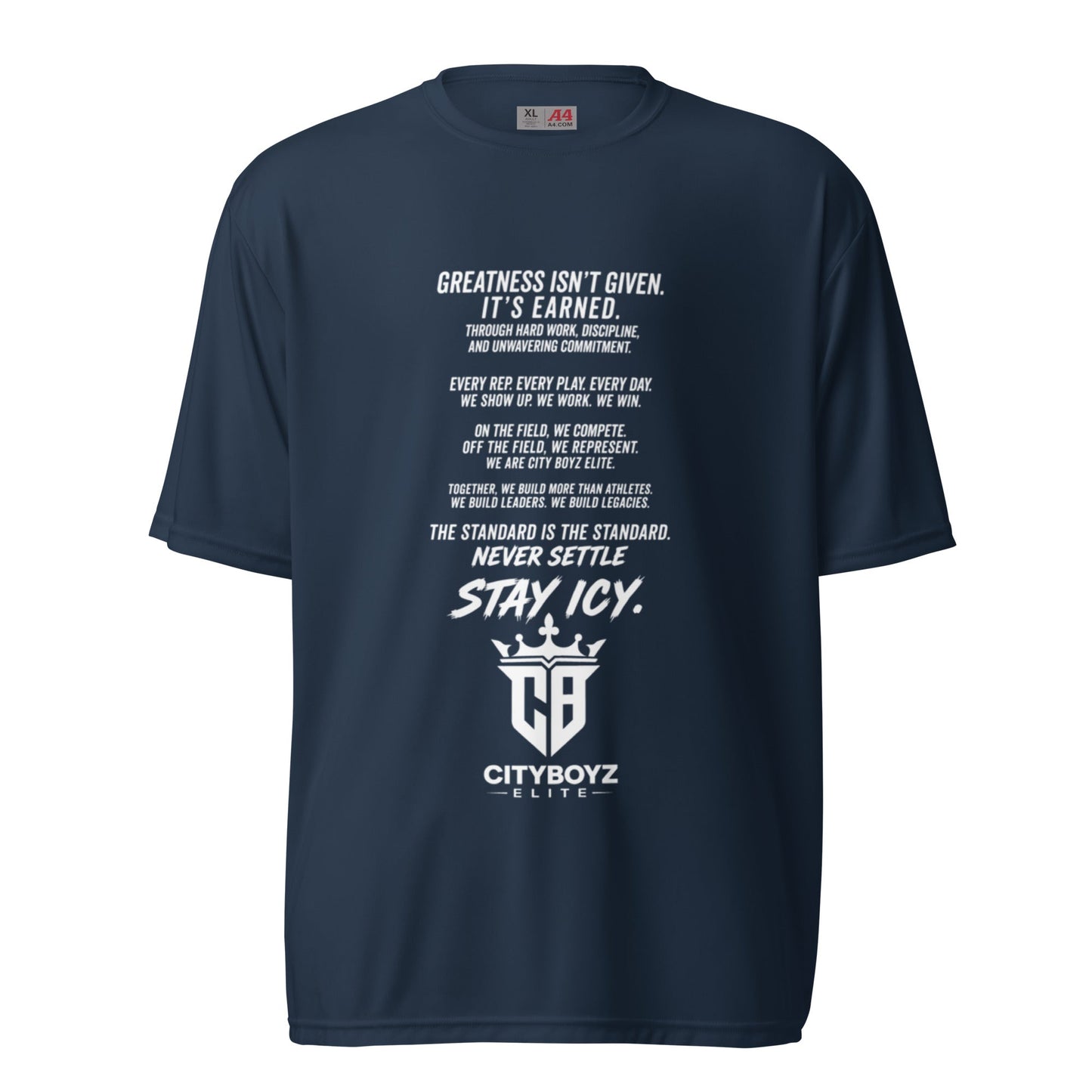 Active | Moisture Wicking Shirt | City Boyz Elite | Legacy Builder Mark Logo