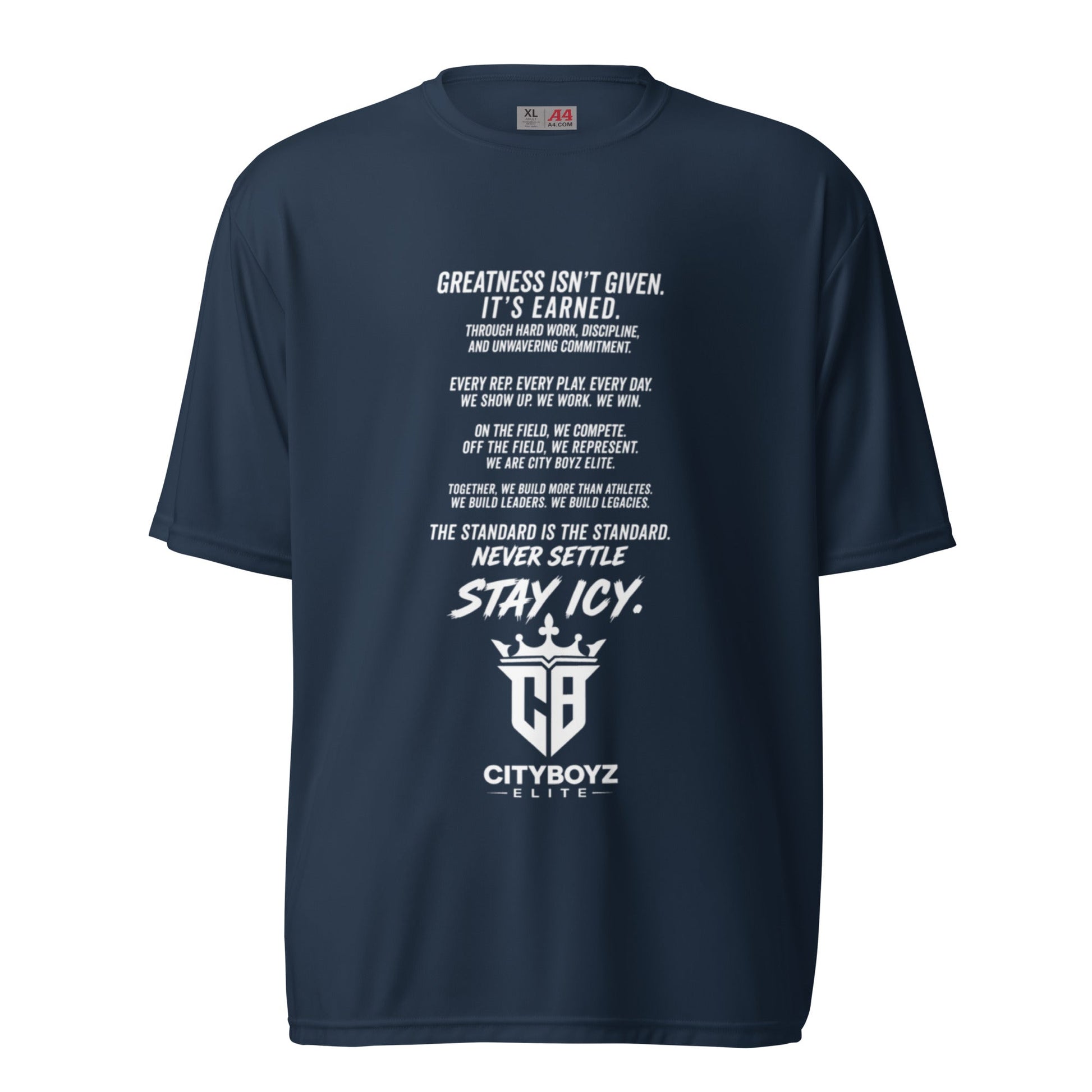 Active | Moisture Wicking Shirt | City Boyz Elite | Legacy Builder Mark Logo