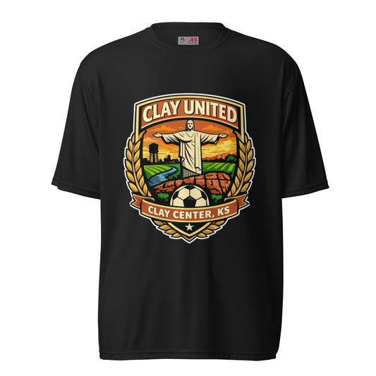 Active | Moisture Wicking Shirt | Clay United | Crest Logo