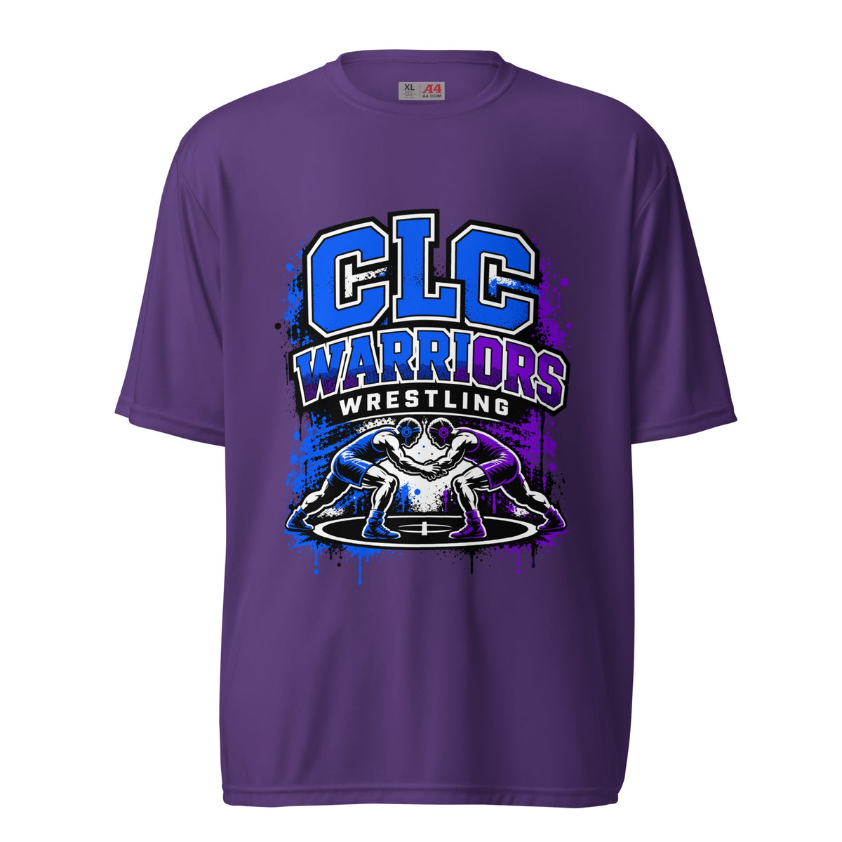 Active | Moisture Wicking Shirt | Clear Lake - Clayton Wrestling | Emblem Logo