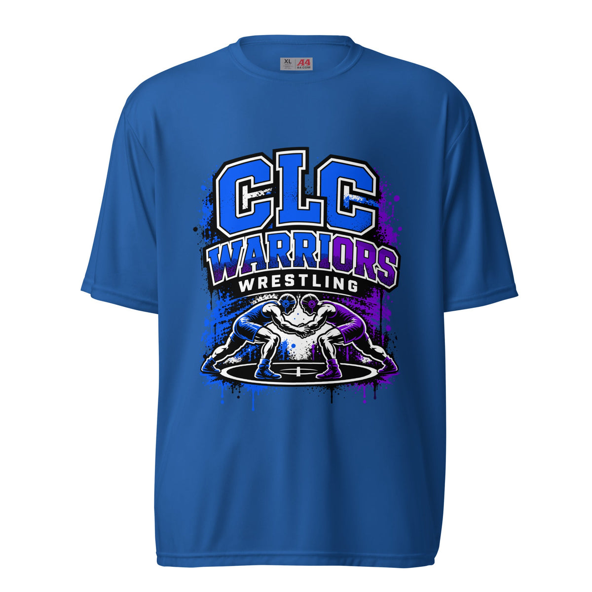 Active | Moisture Wicking Shirt | Clear Lake - Clayton Wrestling | Emblem Logo