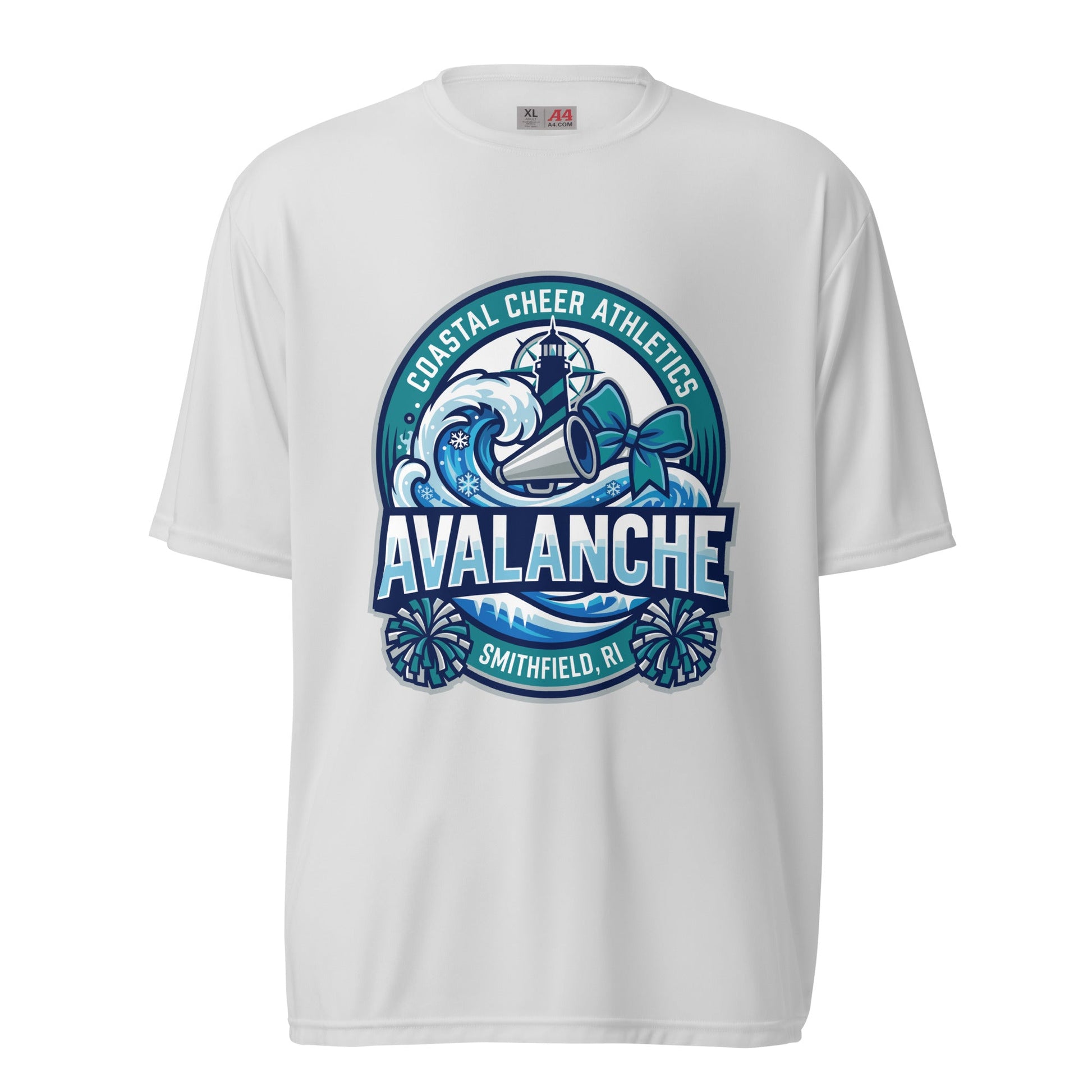 Active | Moisture Wicking Shirt | Coastal Cheer Athletics Avalanche