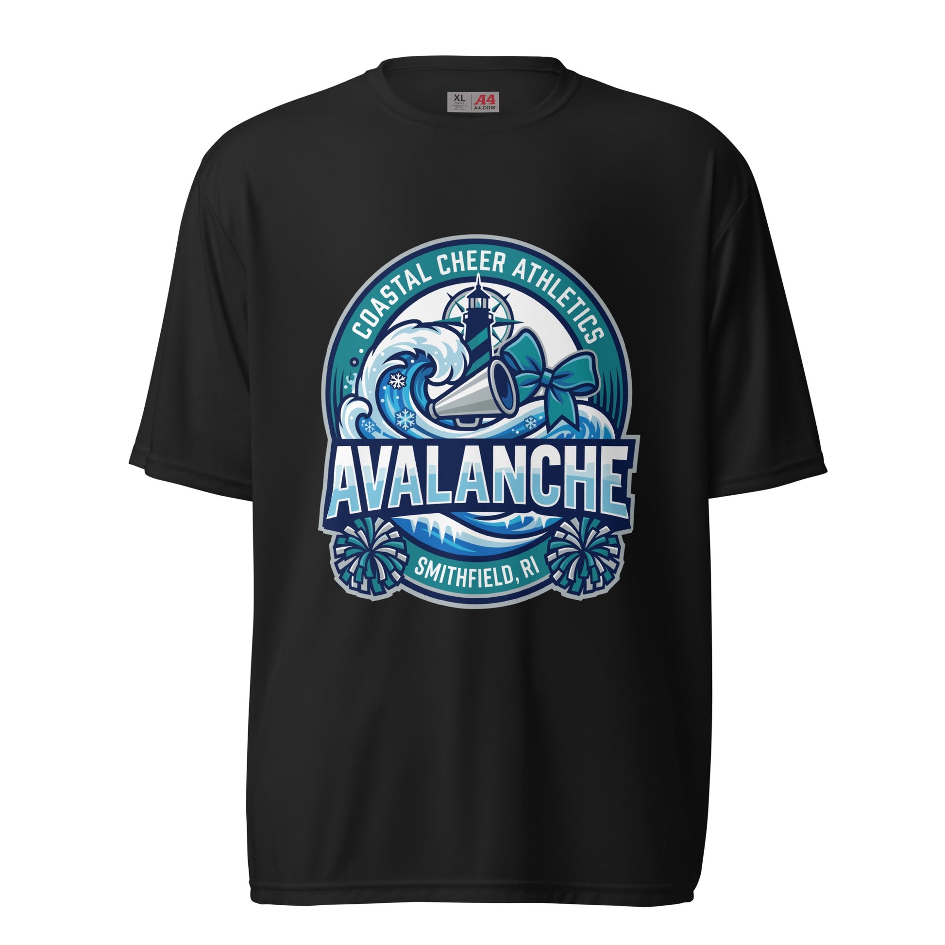 Active | Moisture Wicking Shirt | Coastal Cheer Athletics Avalanche