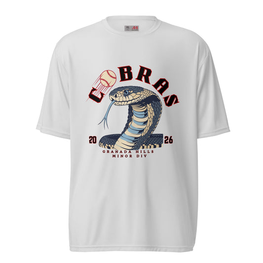 Active | Moisture Wicking Shirt | Cobras '26 | Minor Div Logo