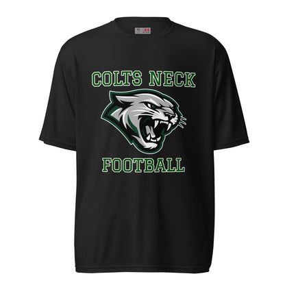 Active | Moisture Wicking Shirt | Colts Neck Cougars | Youth Tackle Football (AYF) | Green Predator Logo