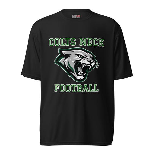 Active | Moisture Wicking Shirt | Colts Neck Cougars | Youth Tackle Football (AYF) | Green Predator Logo