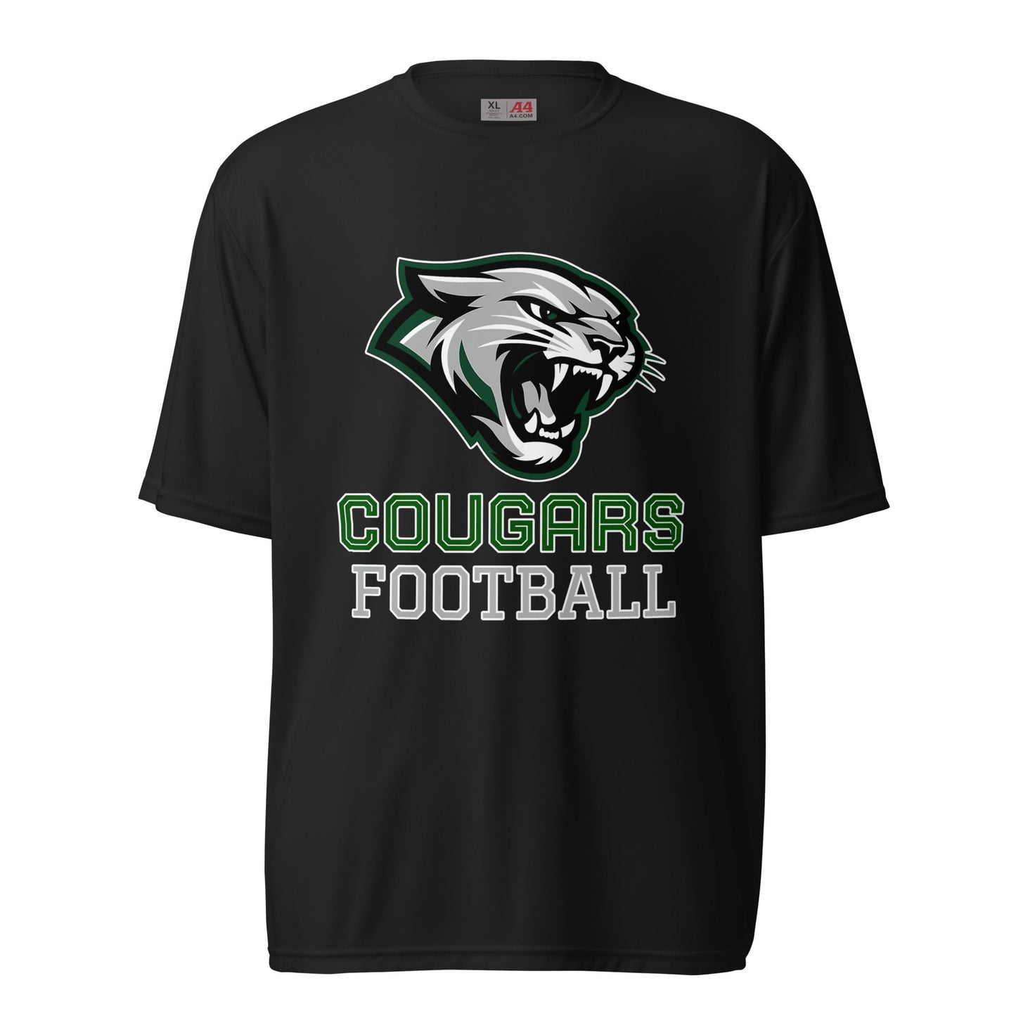 Active | Moisture Wicking Shirt | Colts Neck Cougars | Youth Tackle Football (AYF) | Strike Mascot Logo