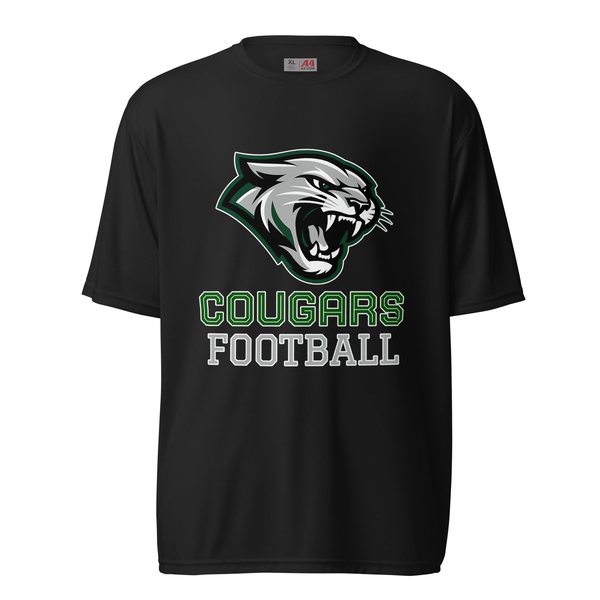 Active | Moisture Wicking Shirt | Colts Neck Cougars | Youth Tackle Football (AYF) | Strike Mascot Logo