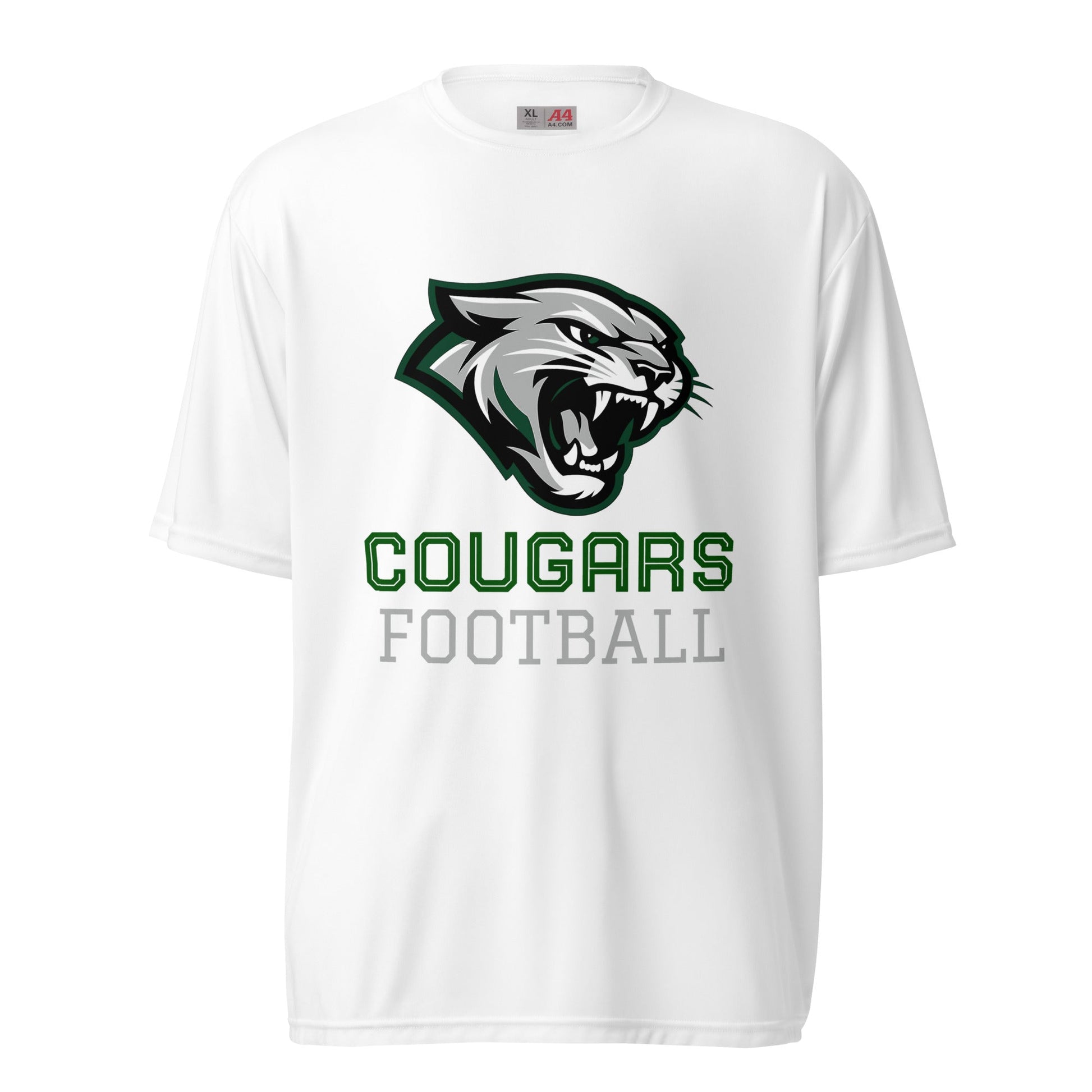 Active | Moisture Wicking Shirt | Colts Neck Cougars | Youth Tackle Football (AYF) | Strike Mascot Logo