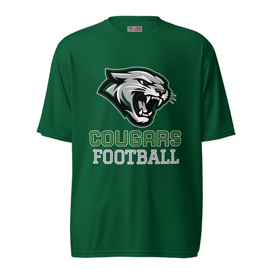 Active | Moisture Wicking Shirt | Colts Neck Cougars | Youth Tackle Football (AYF) | Strike Mascot Logo