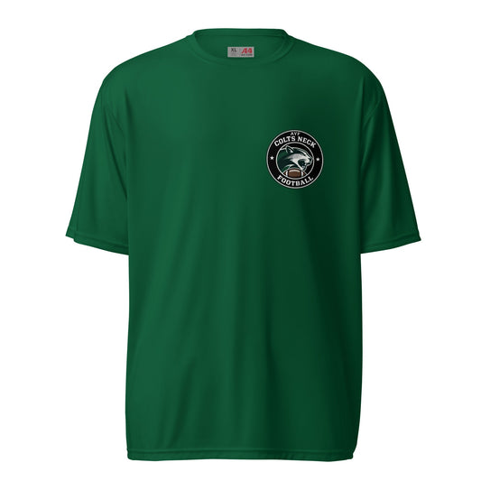 Active | Moisture Wicking Shirt | Colts Neck Cougars | Youth Tackle Football (AYF) | Varsity Badge Logo