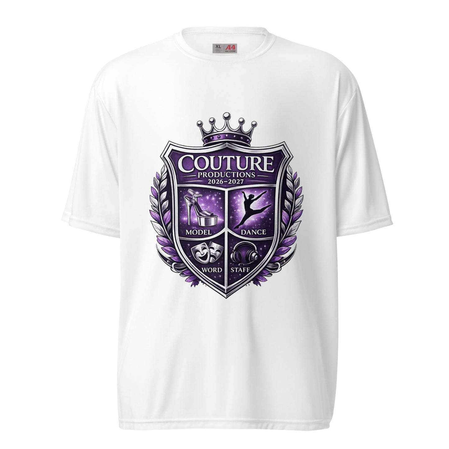 Active | Moisture Wicking Shirt | Couture Productions | Couture Shield Logo