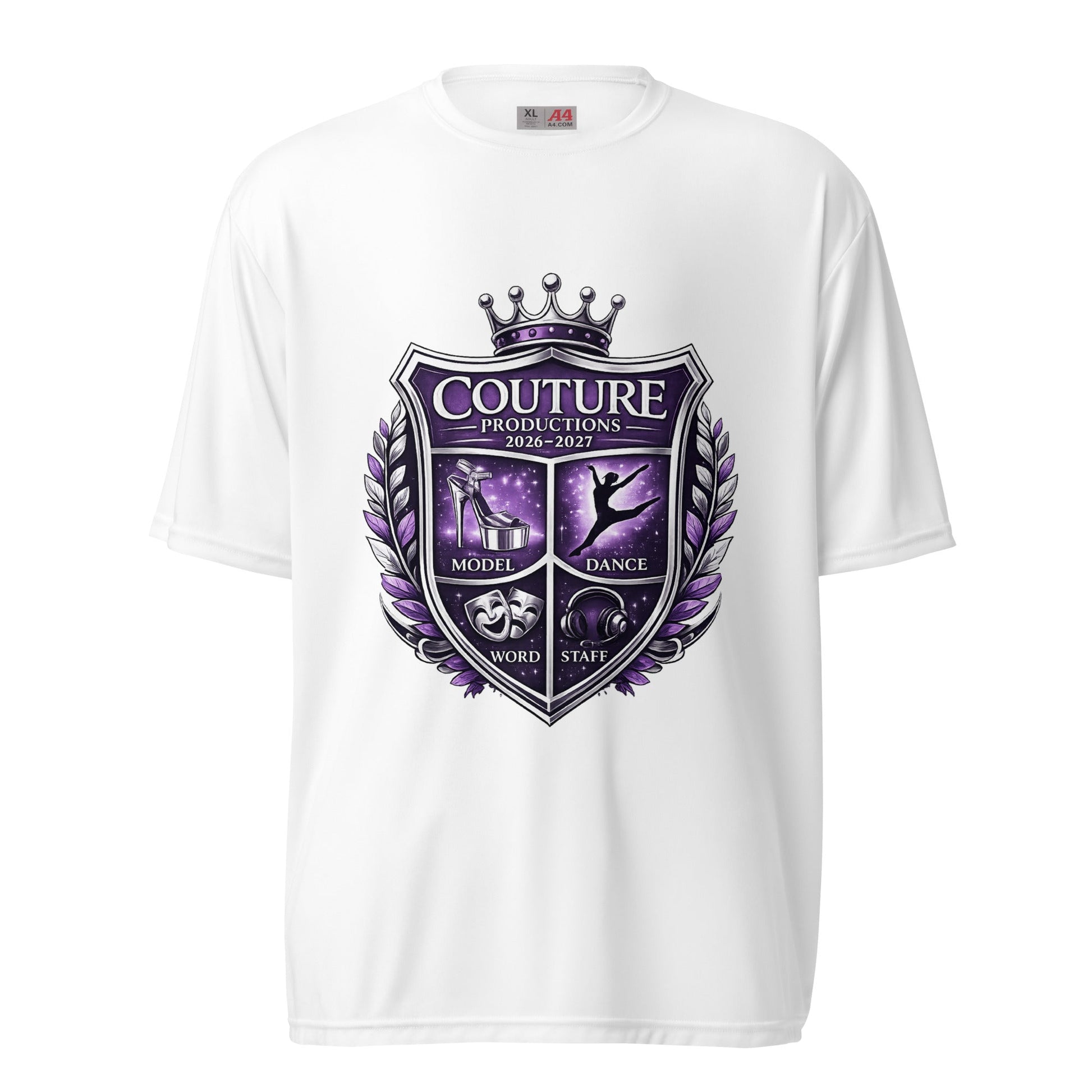 Active | Moisture Wicking Shirt | Couture Productions | Couture Shield Logo