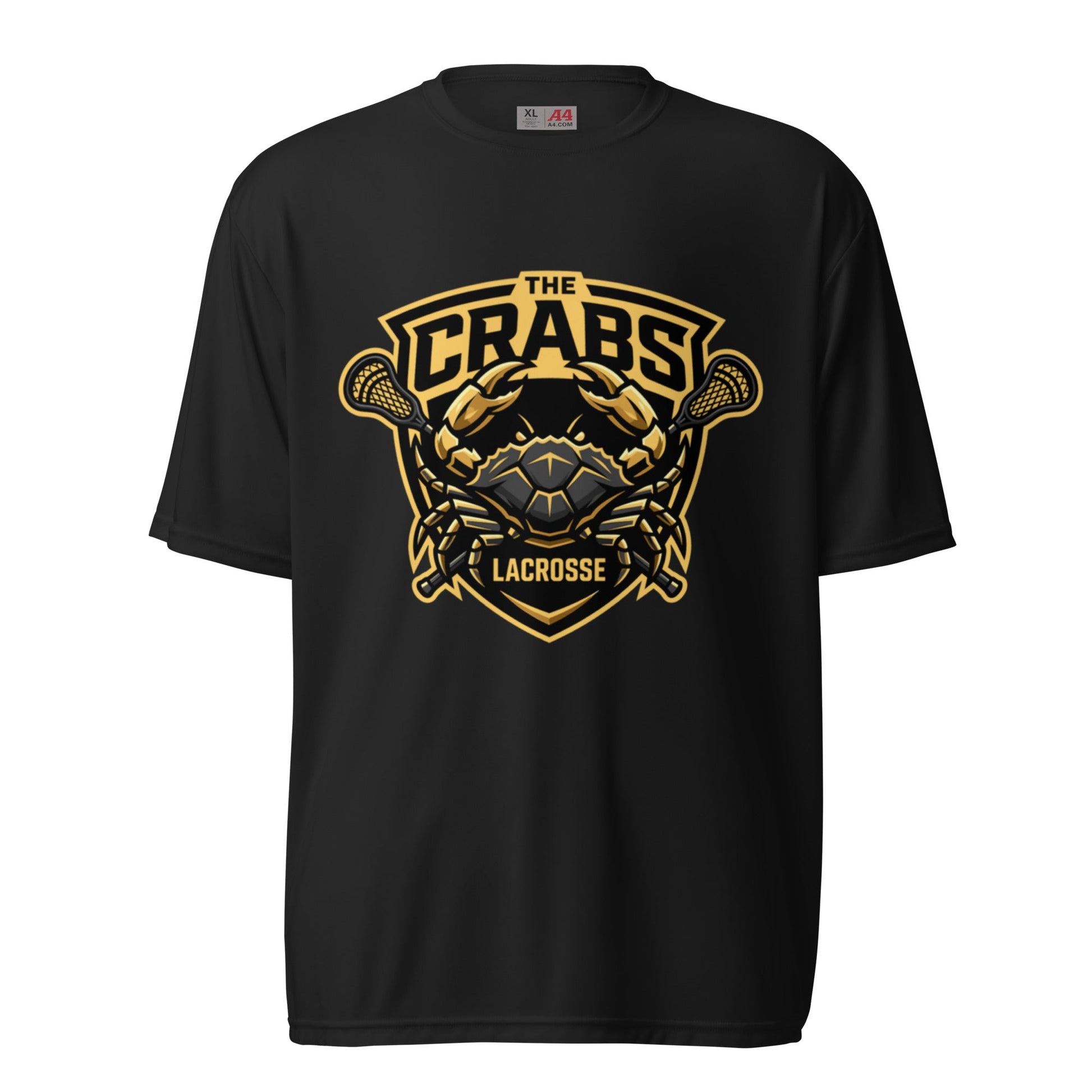 Active | Moisture Wicking Shirt | Crabs lax | Badge Logo
