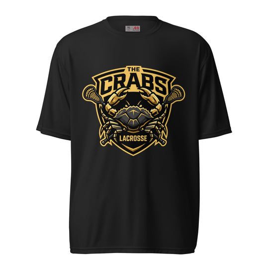 Active | Moisture Wicking Shirt | Crabs lax | Badge Logo
