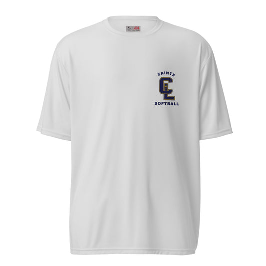Active | Moisture Wicking Shirt | Crean Lutheran Softball | Navy CL Softball Logo