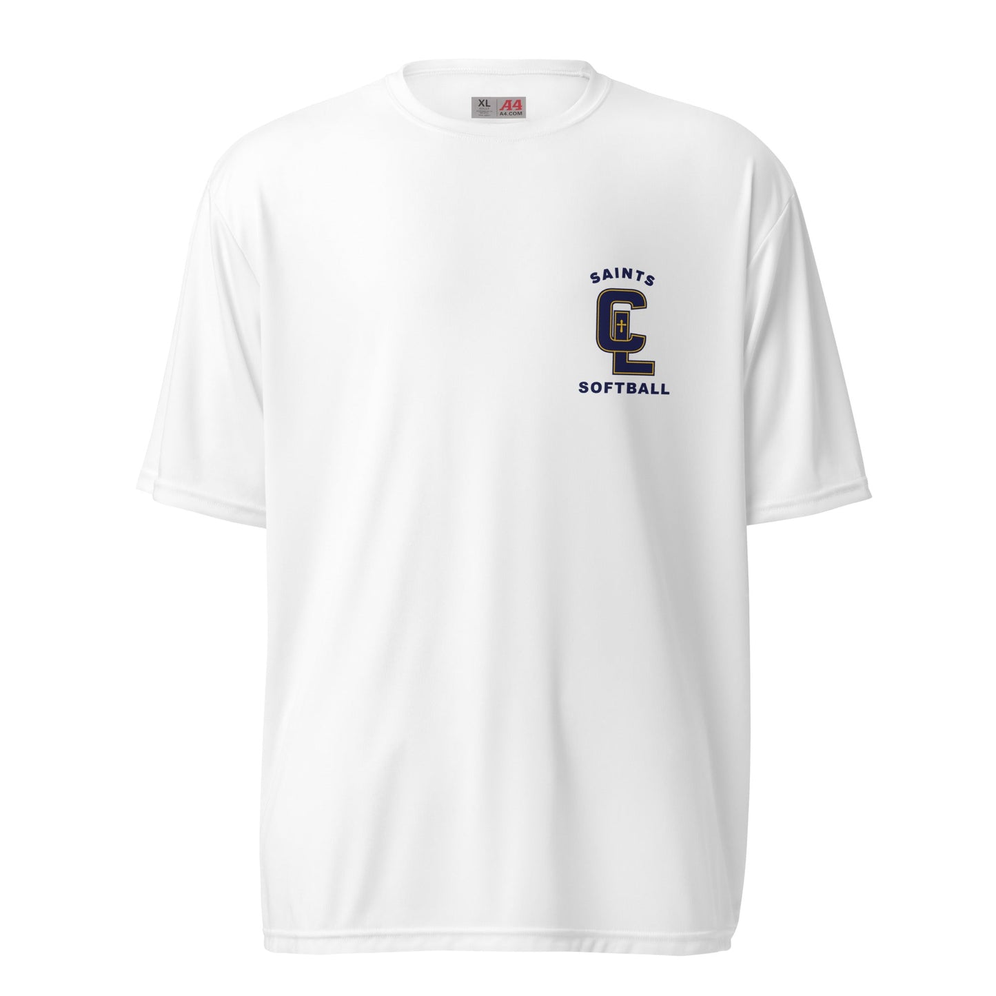 Active | Moisture Wicking Shirt | Crean Lutheran Softball | Navy CL Softball Logo