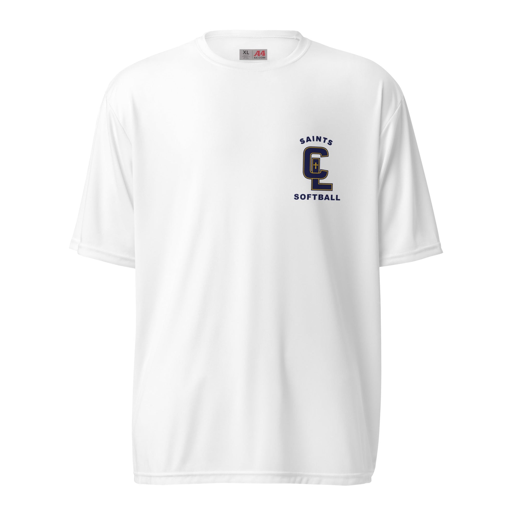 Active | Moisture Wicking Shirt | Crean Lutheran Softball | Navy CL Softball Logo