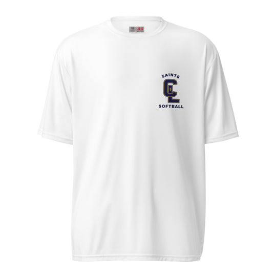 Active | Moisture Wicking Shirt | Crean Lutheran Softball | Navy CL Softball Logo