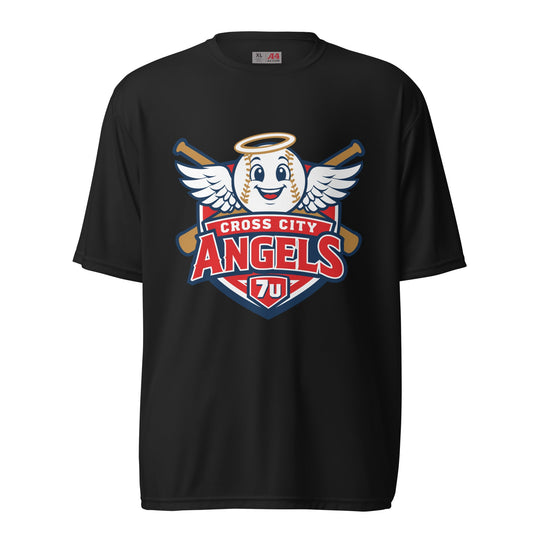 Active | Moisture Wicking Shirt | Cross City Angels | Shield Logo