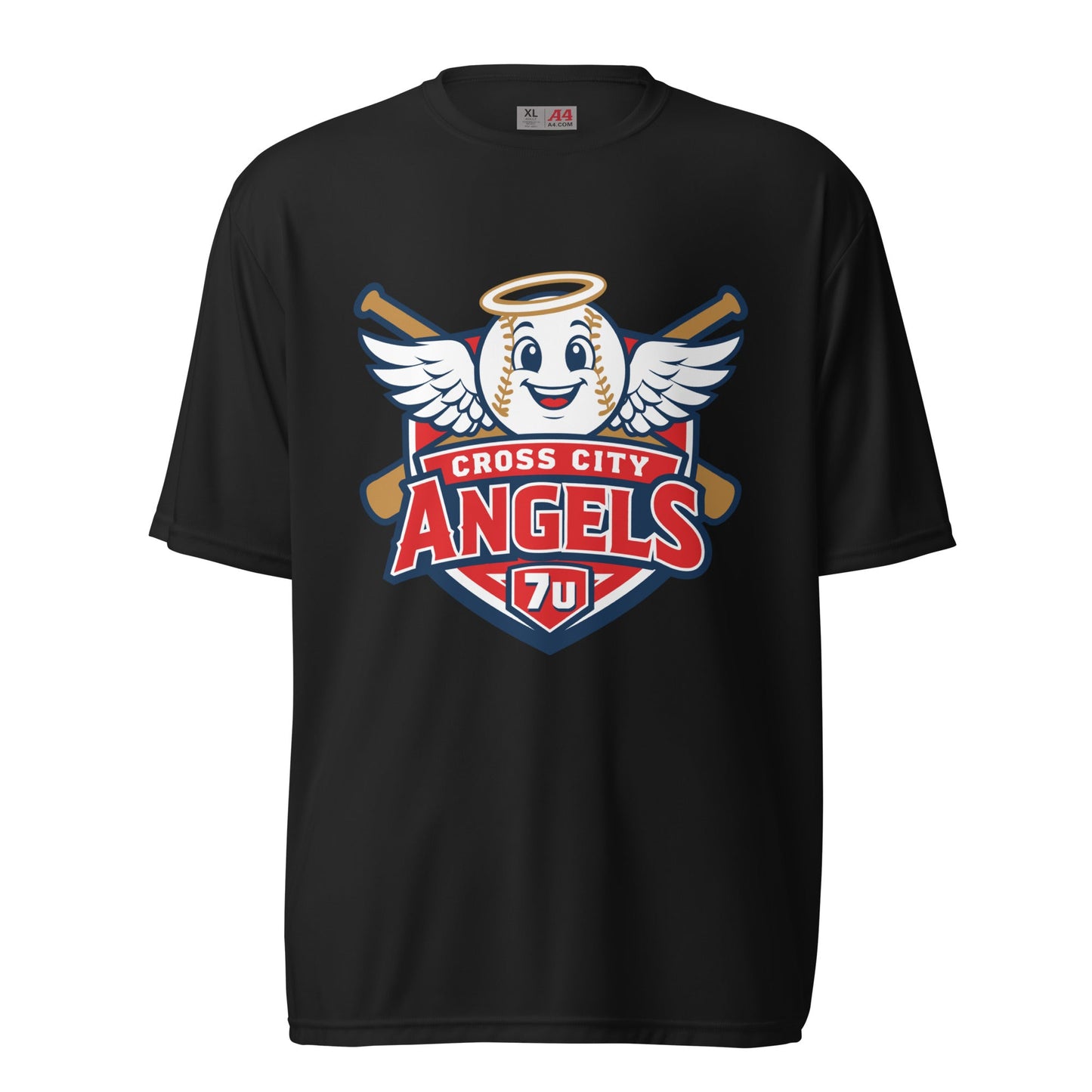 Active | Moisture Wicking Shirt | Cross City Angels | Shield Logo
