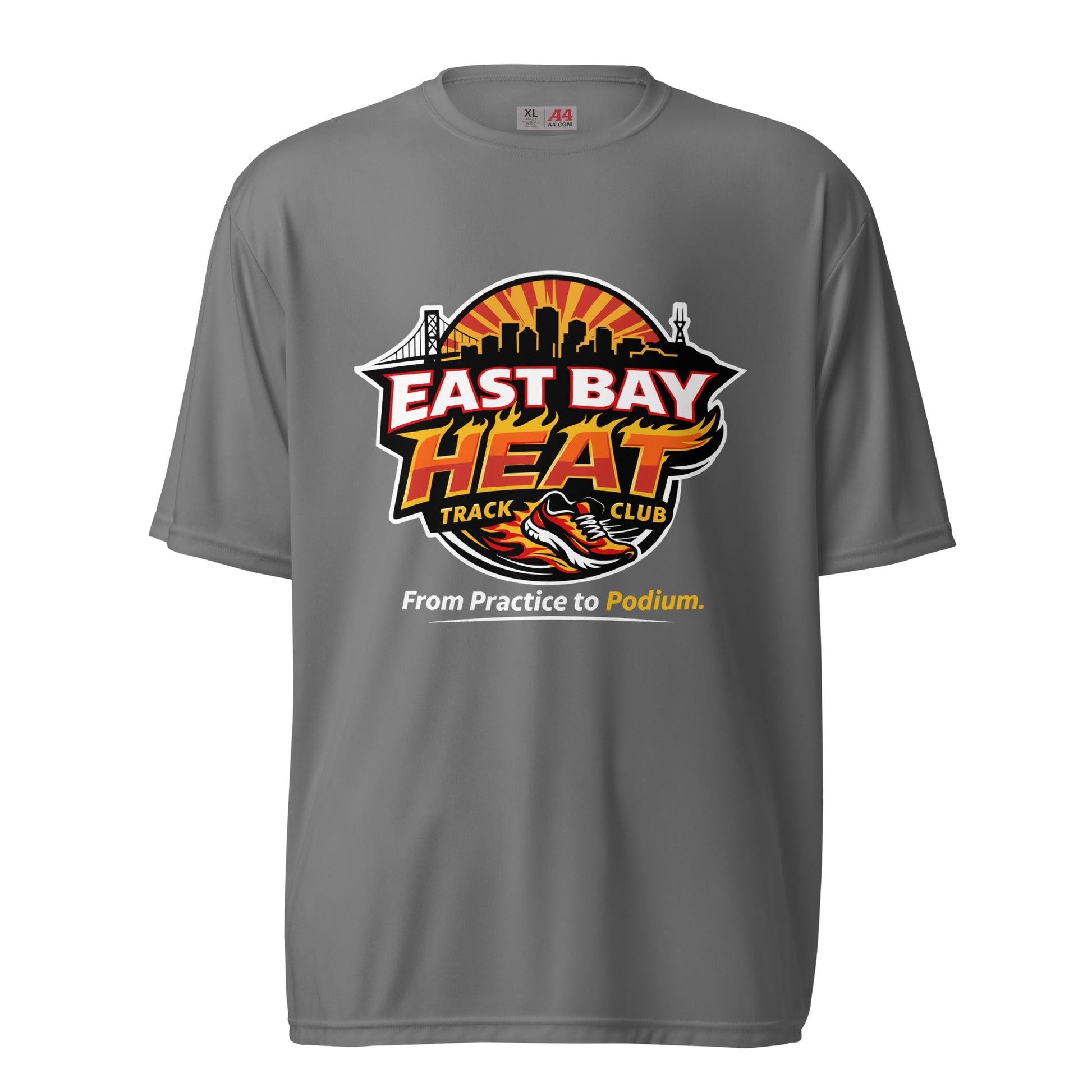 Active | Moisture Wicking Shirt | East Bay Heat Track Club | Script Logo