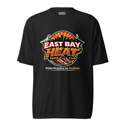 Active | Moisture Wicking Shirt | East Bay Heat Track Club | Script Logo