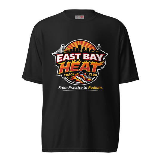Active | Moisture Wicking Shirt | East Bay Heat Track Club | Script Logo
