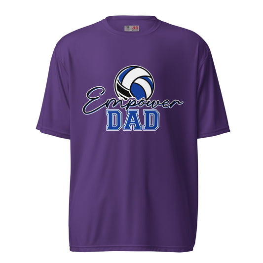 Active | Moisture Wicking Shirt | Empower Volleyball Club | Dad Crest Logo