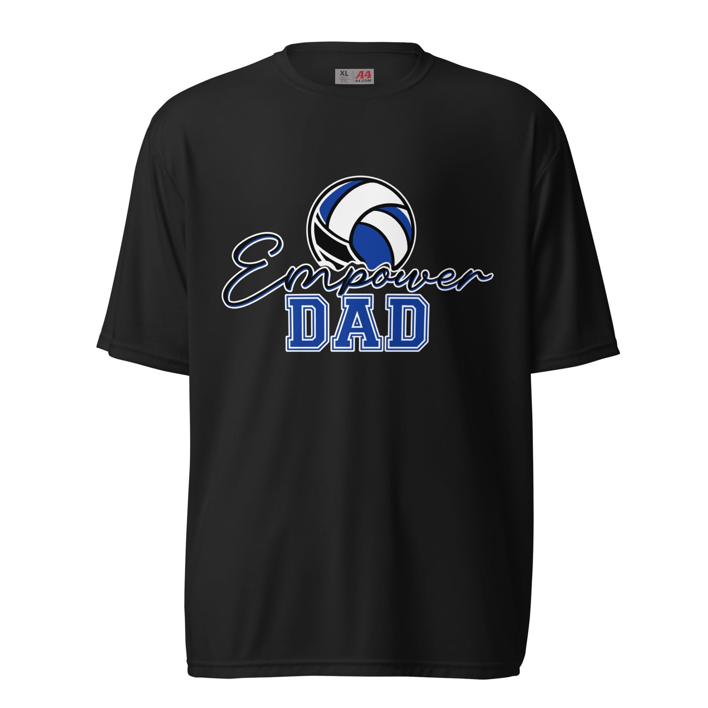 Active | Moisture Wicking Shirt | Empower Volleyball Club | Dad Crest Logo