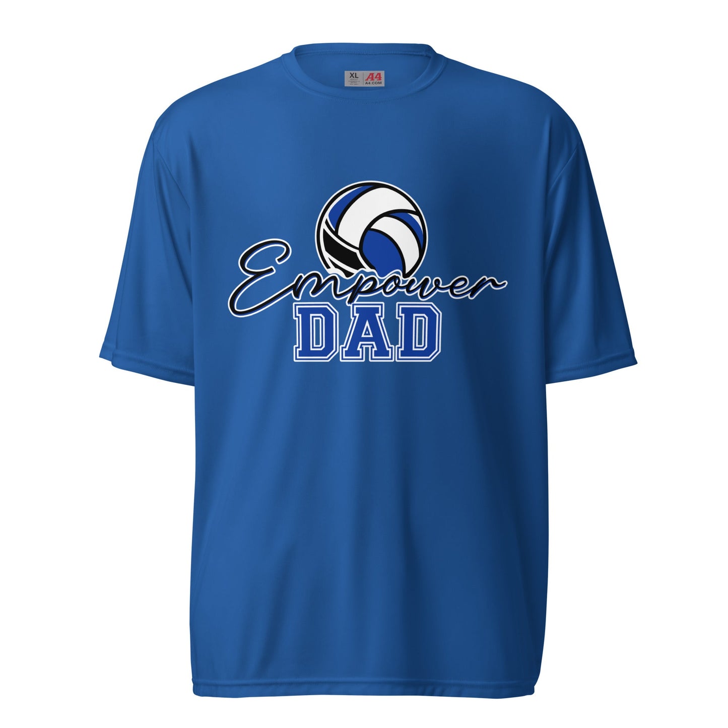 Active | Moisture Wicking Shirt | Empower Volleyball Club | Dad Crest Logo