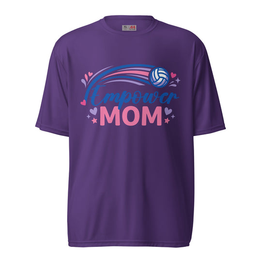 Active | Moisture Wicking Shirt | Empower Volleyball Club | Mom Crest Logo