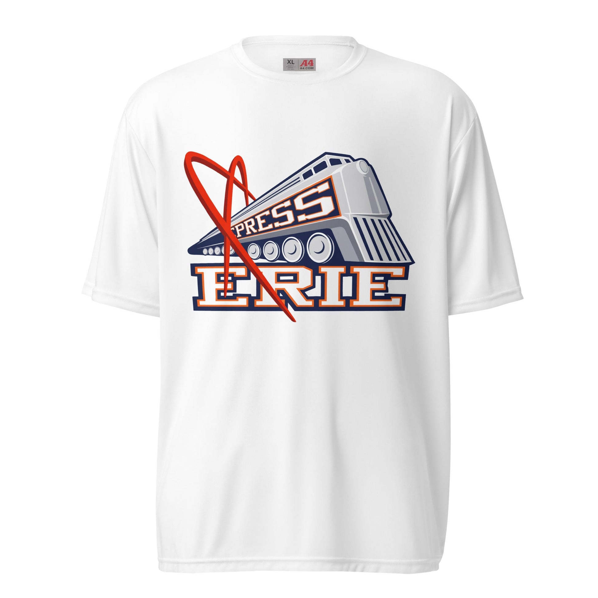 Active | Moisture Wicking Shirt | Erie Express Football | Locomotive Logo
