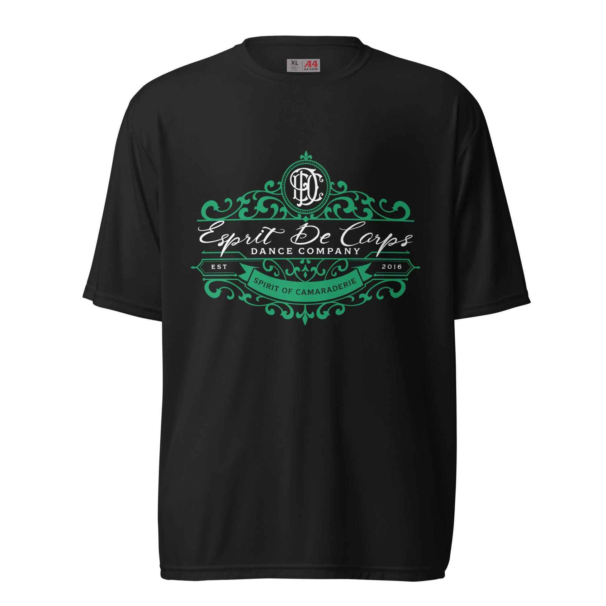 Active | Moisture Wicking Shirt | Esprit de Corps Dance Co., LLC | Crest Logo