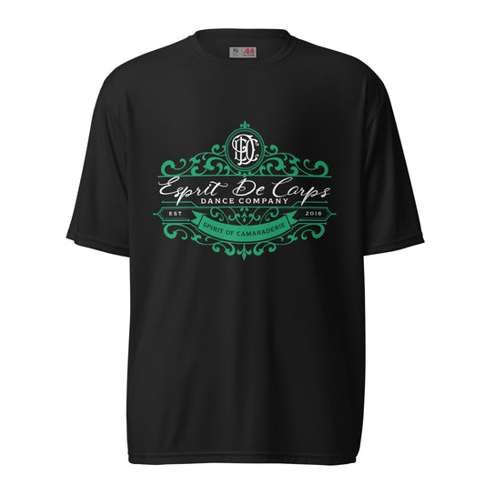 Active | Moisture Wicking Shirt | Esprit de Corps Dance Co., LLC | Crest Logo
