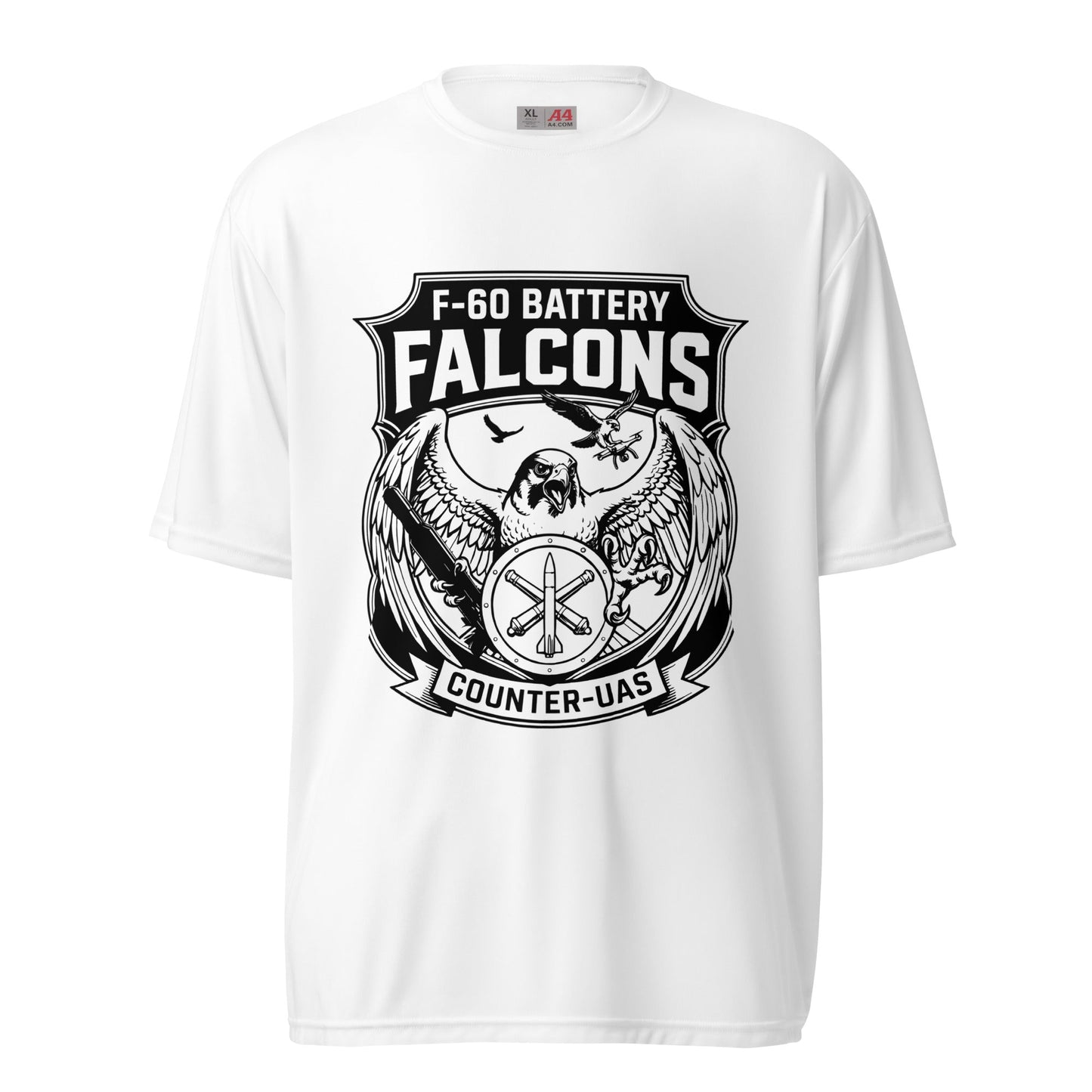 Active | Moisture Wicking Shirt | F - 60th ADA | Falcon Shield Logo