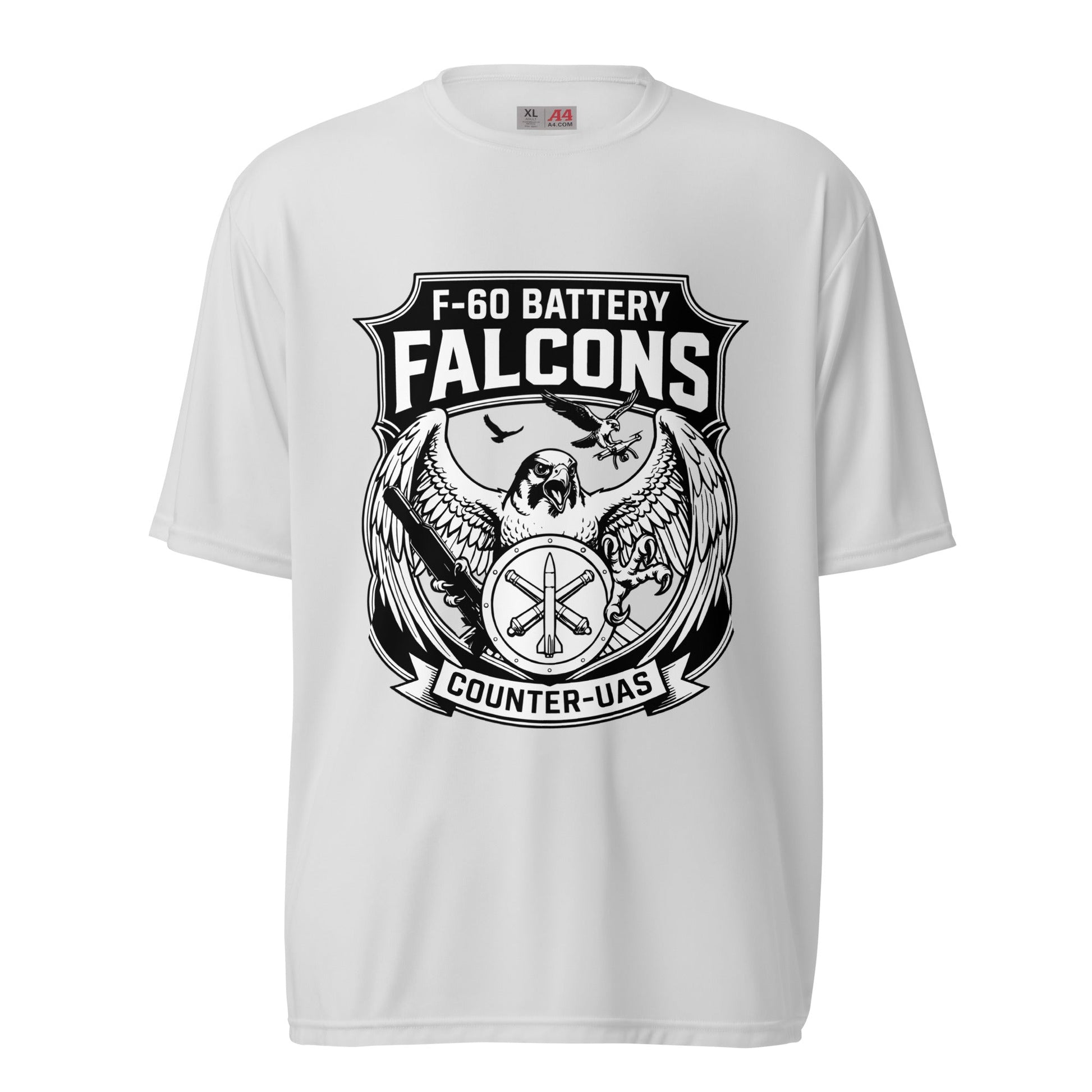 Active | Moisture Wicking Shirt | F - 60th ADA | Falcon Shield Logo