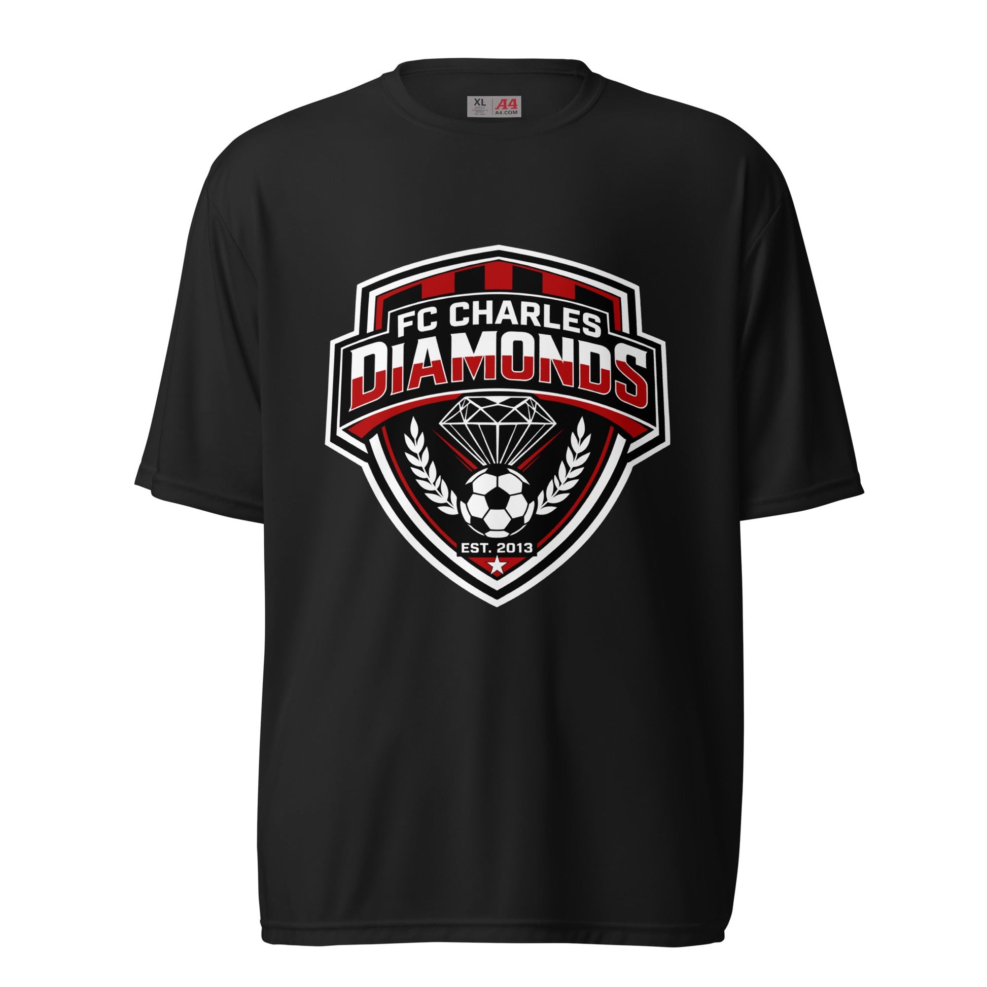 Active | Moisture Wicking Shirt | FC Charles: Diamonds | Emblem Logo