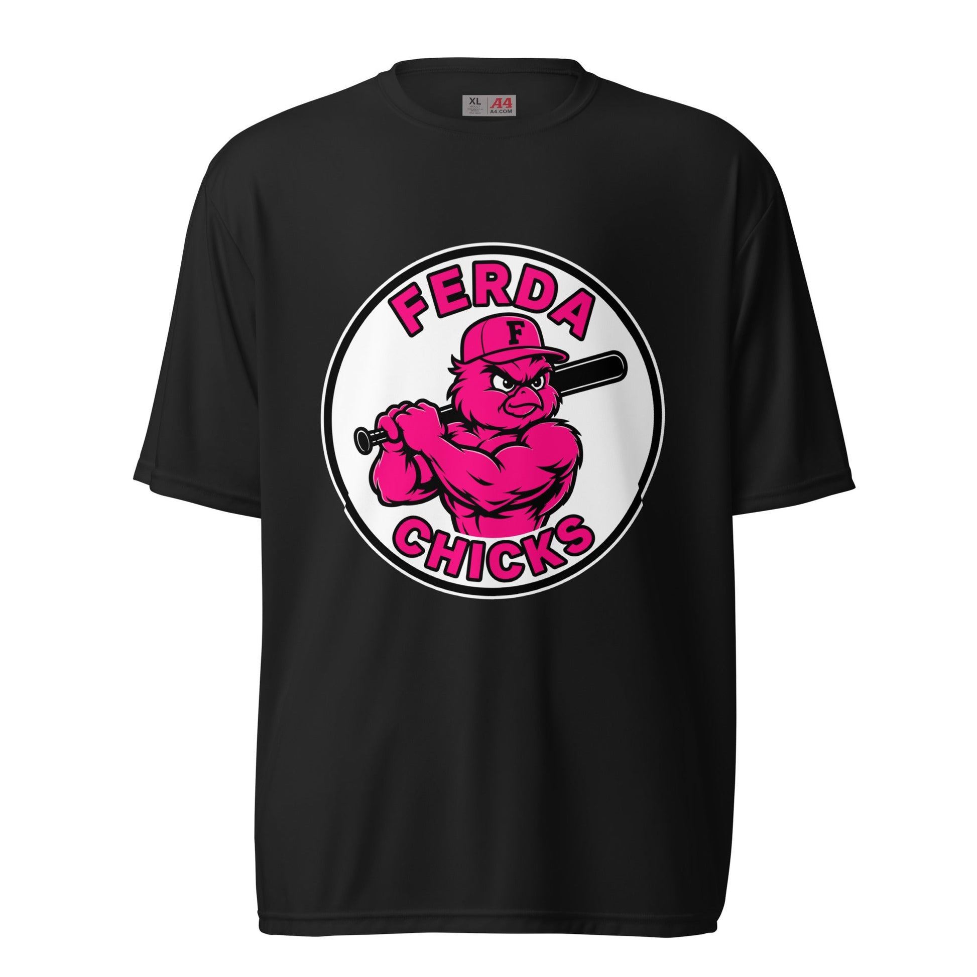 Active | Moisture Wicking Shirt | FerDa Chicks | Badge Logo