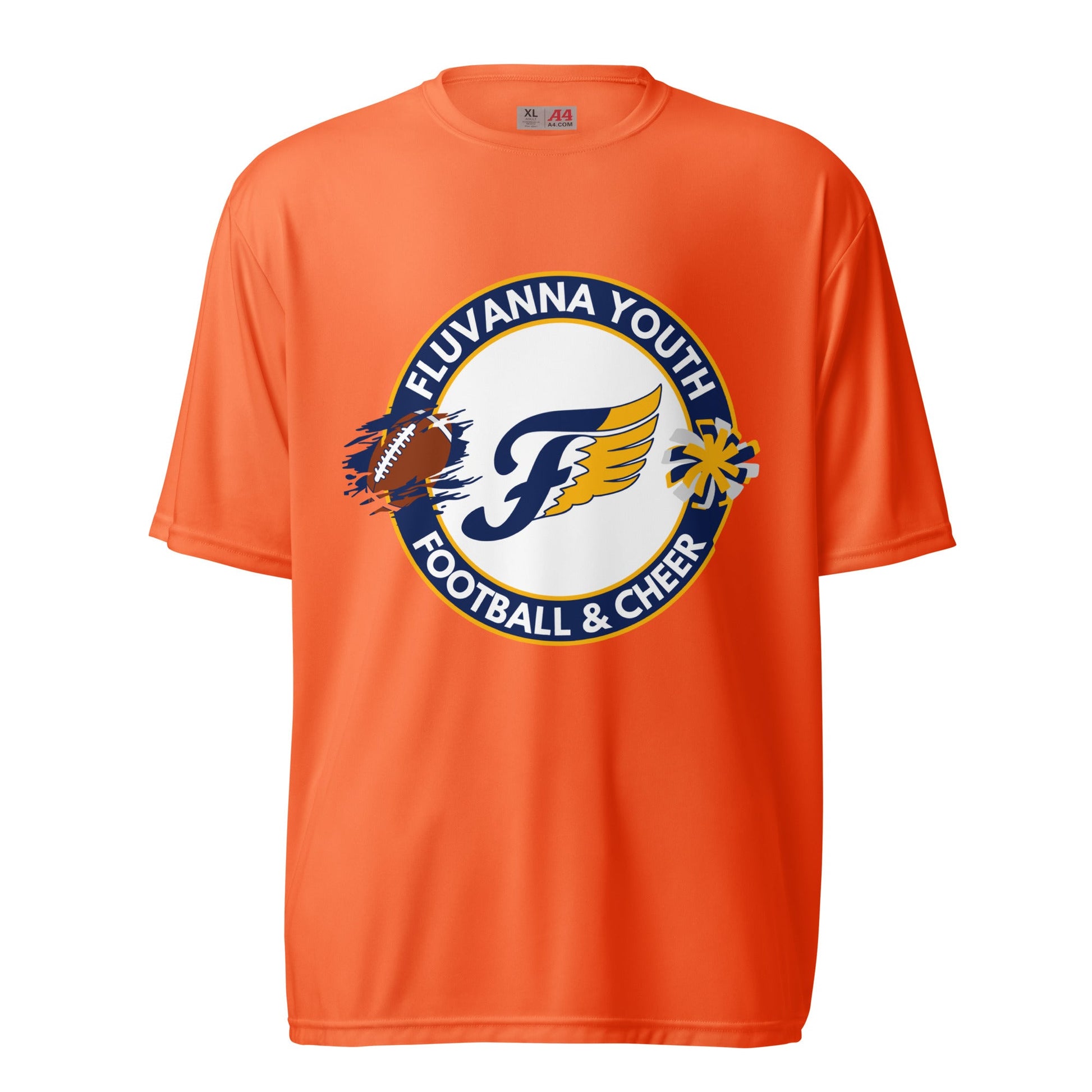 Active | Moisture Wicking Shirt | Fluvanna Youth Football and Cheer | Badge Logo
