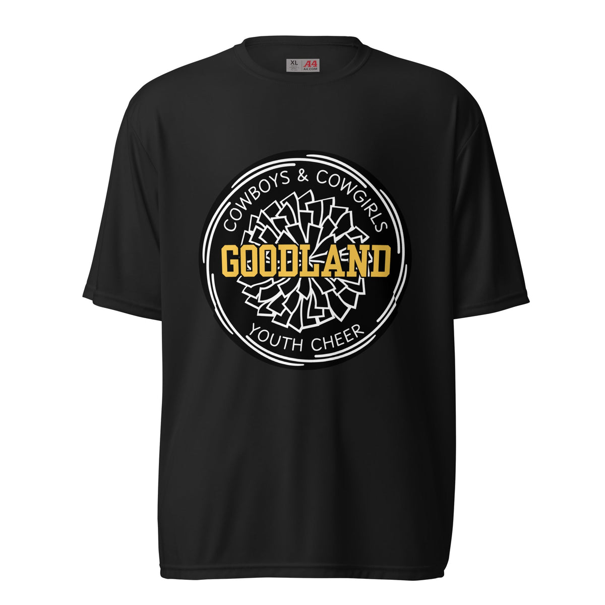 Active | Moisture Wicking Shirt | Goodland Youth Cheer | Badge Logo