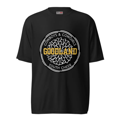 Active | Moisture Wicking Shirt | Goodland Youth Cheer | Badge Logo