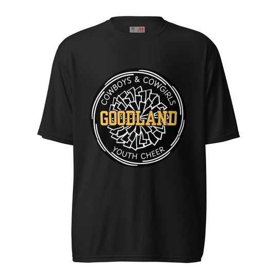Active | Moisture Wicking Shirt | Goodland Youth Cheer | Badge Logo