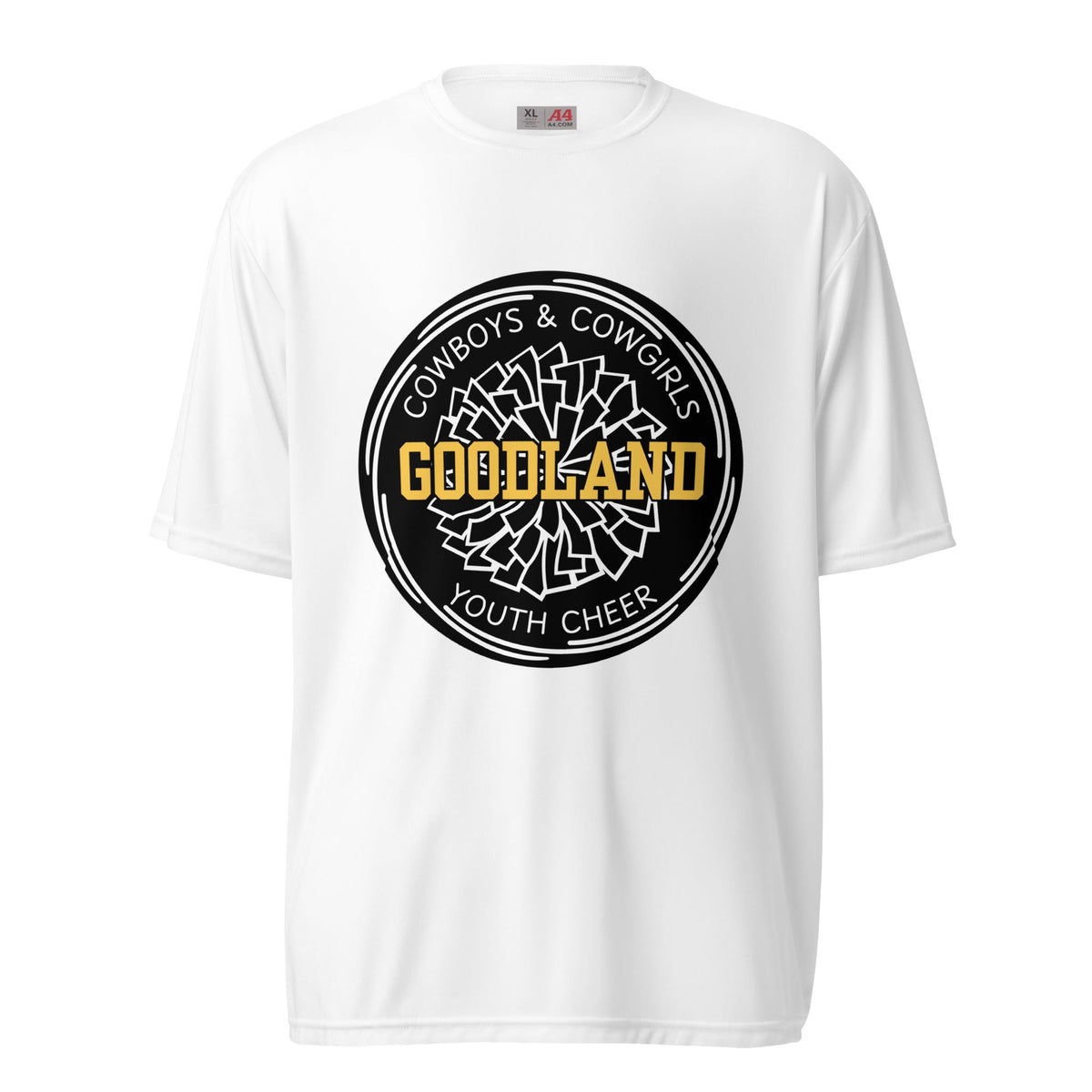 Active | Moisture Wicking Shirt | Goodland Youth Cheer | Badge Logo